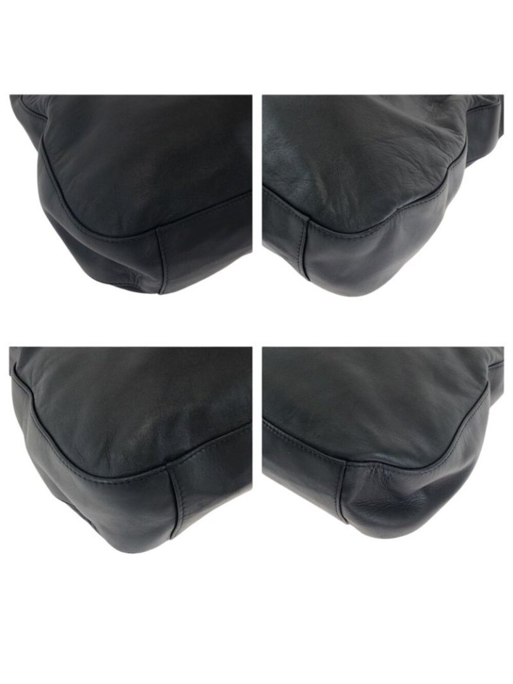 ★SOLD★ Prada Plastic Handle Logo Black Hobo Shoulder Bag - Picture 3 of 9